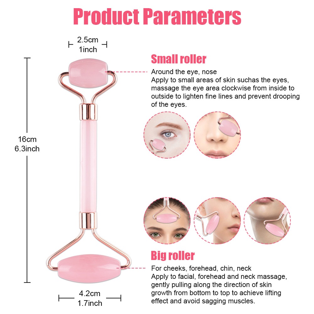 Cây Lăn Mát Xa Mặt Bằng Nhựa Resin Loại Bỏ Nếp Nhăn Làm Thon Gọn Mặt Chống Cellulite P00219
