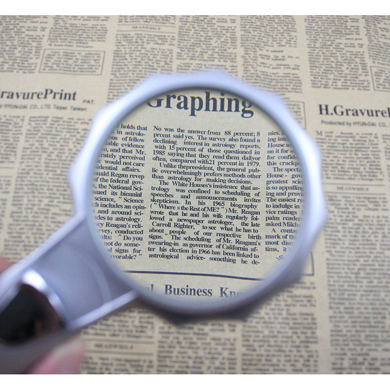 Kính lúp cầm tay 6X 💗𝑭𝑹𝑬𝑬𝑺𝑯𝑰𝑷💗 Kính lúp 65mm có đèn TH-600555