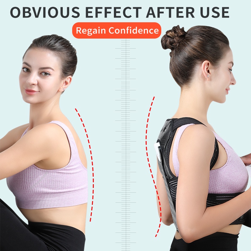 Dây đai đeo điều chỉnh tư thế JUNLAIKANG thông minh có chế độ rung giúp rèn luyện tư thế chống gù