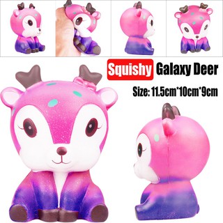 Đồ chơi bóp tay giúp giảm căng thẳng , hình chú nai kích thước 11.5cm Galaxy shop squishy