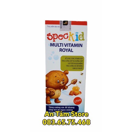 Speckid MultiVitamin Royal Syrup 125ml - Bổ sung các Vitamin và khoáng chất cho trẻ