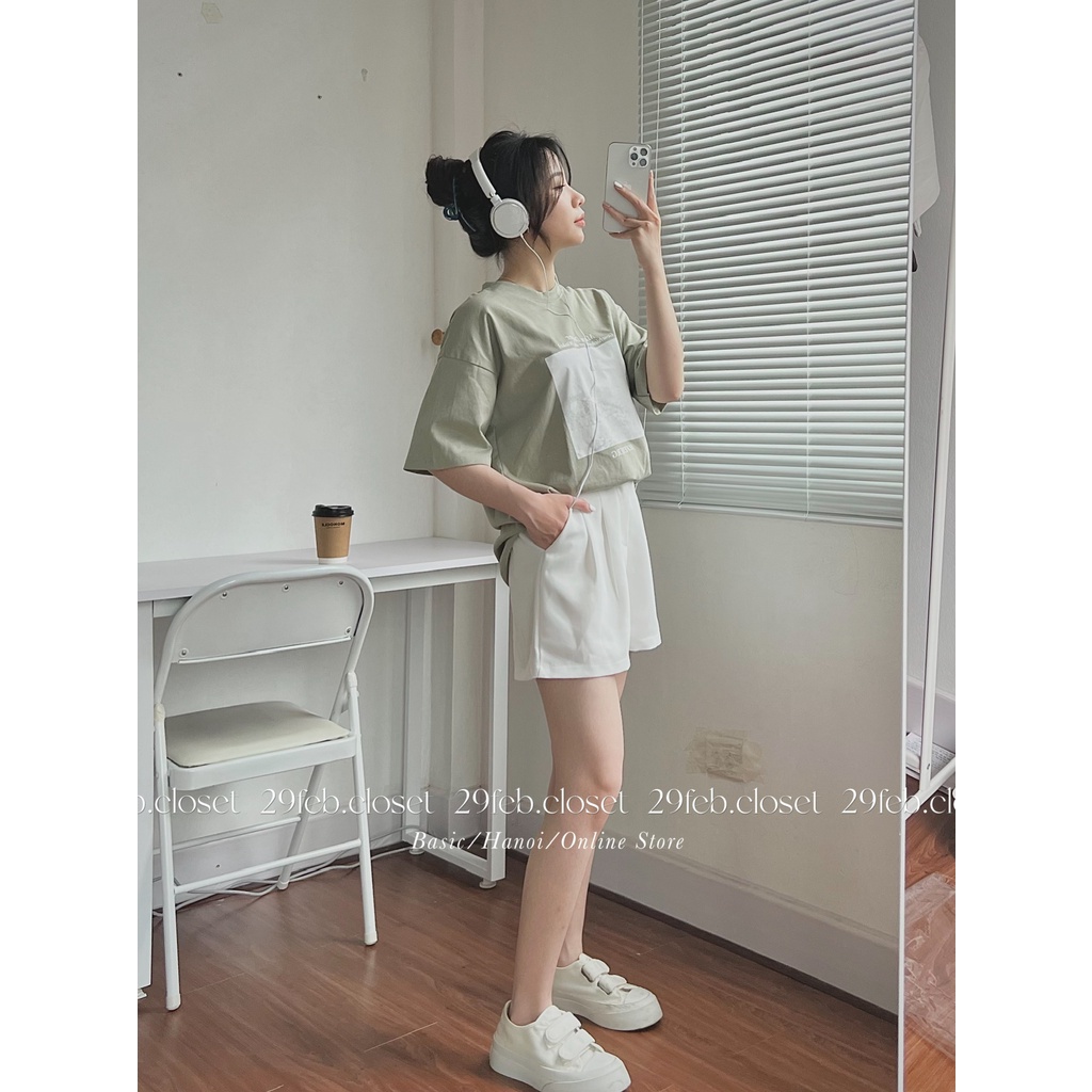 [Ảnh thật/Video] Quần short xếp ly nhiều màu chất tuyết mưa - 29feb.closet - Q17 | BigBuy360 - bigbuy360.vn