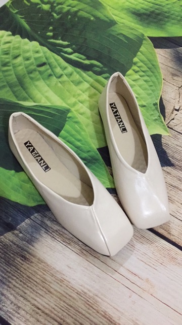 (Kèm ảnh thật) CÓ SẴN Giày búp bê mũi vuông, Giày bệt vintage | BigBuy360 - bigbuy360.vn