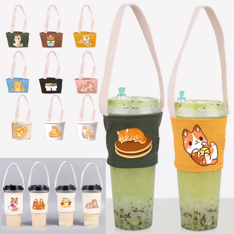 Túi treo cốc chó shiba TTCI6 cup holder phi hành gia 12 cung hoàng đạo ngựa thần siêu anh hùng roro jump