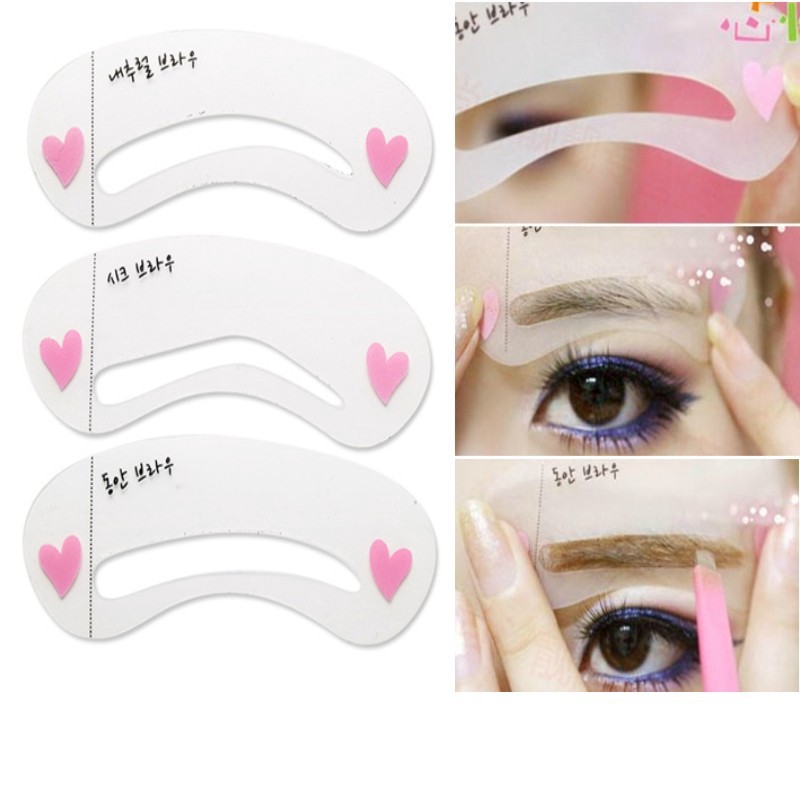 Set 3 khuôn vẽ lông mày đơn giản JP5