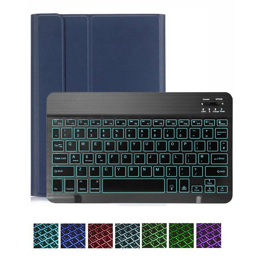 Bao Da Kiêm Bàn Phím Không Dây Cho Lenovo Tab M10 Fhd Plus  Tb-X606F / Tb-X606X