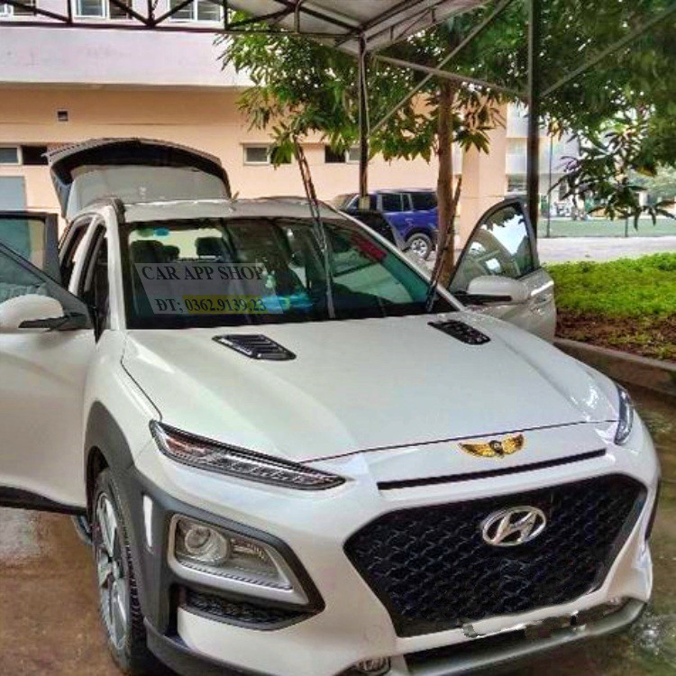 Ốp Trang Trí Nắp Capo Hyundai Kona Hàng loại 1 Dễ lắp đặt