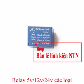 Relay 5v/12v 5 chân đóng cắt mạch điện 250V 10A