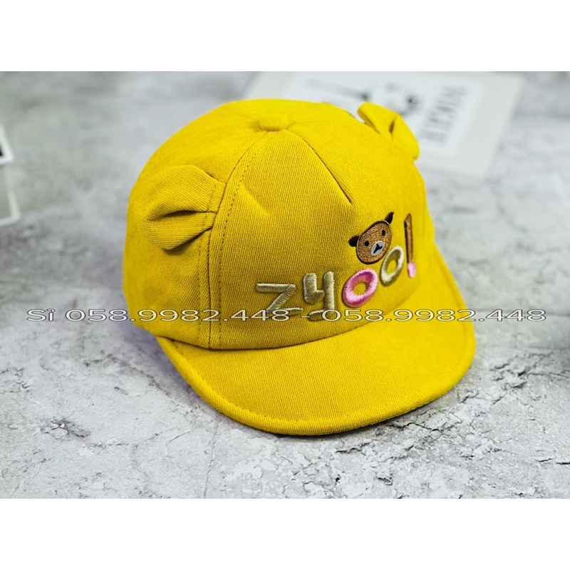 Nón Kết Nhí Mỏ Mềm Có Tai Cho Bé Zyoo! Gấu 🐻 Đáng Yêu Cho Bé Trai Bé Gái Cute