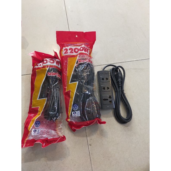 Ổ cắm kéo dài sopoka 3 ổ, ổ cắm điện kéo dài, ổ cắm liền dây