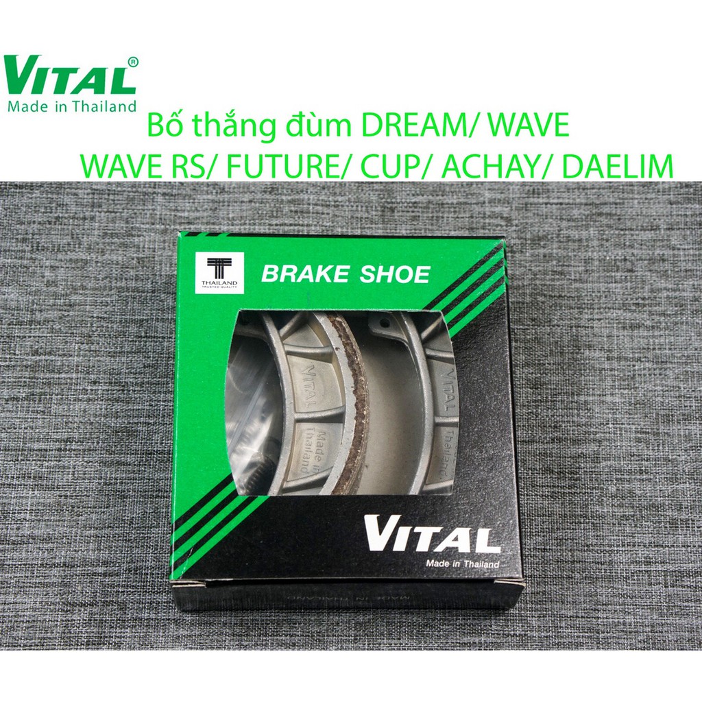 Bố thắng DREAM / WAVE / WAVE RS /  FUTURE / CUP / ACHAY / DAELIM  hiệu VITAL - Má phanh xe máy, bố thắng VITAL