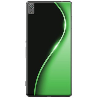 Ốp lưng Sony XA Ultra, XA1 Ultra, XA2 Ultra in hình Đường cong chữ S xanh