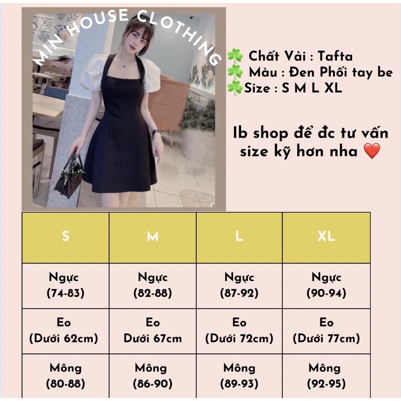 Váy đen dự tiệc tay phồng sang chảnh-Hàng quảng châu loại 1-đầm đen dự tiệc nữ siêu xinh