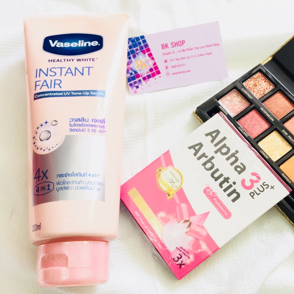 [ Auth Thái - Sữa Dưỡng Thể Ban Đêm ] Vaseline Healthy White Instant Fair 4X