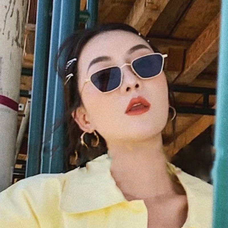 Kính mát gọng kim loại phong cách Hàn Quốc thời trang sang trọng cho nữ