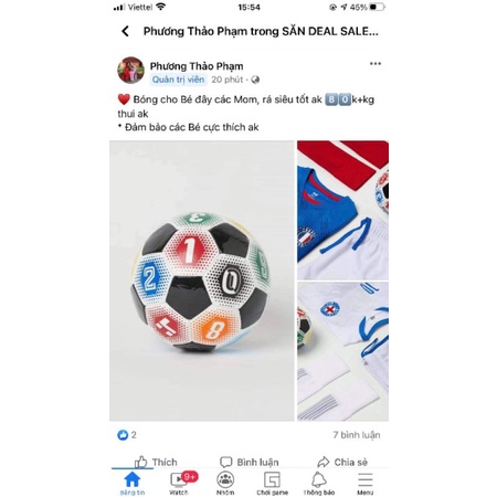 set đồ bóng bé trai
