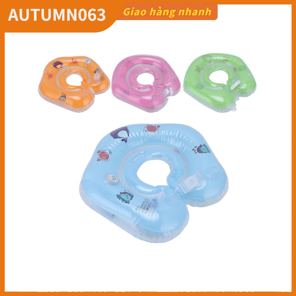 Autumn063 Newborn Swimming Ring Inflatable Floating Collar Baby Pool Toy for 0‑18 Month