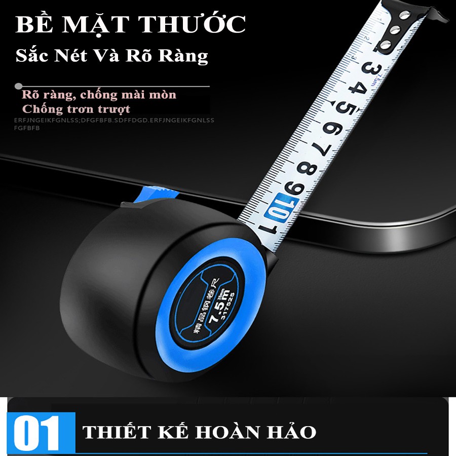 Thước Cuộn Mini Đo Hệ Mét Kéo Dài Thước Cuốn Thép Cao Cấp Ứng Dụng Trong Đo Lường Sản Xuất Công nghiệp Xưởng Gia Đình