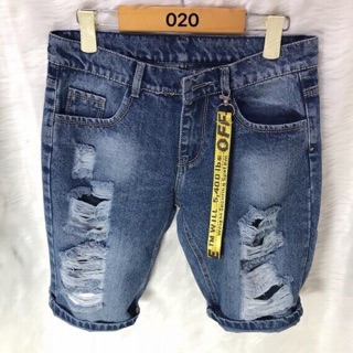 Quần short jean nam xẻ cực cá tính qsj19
