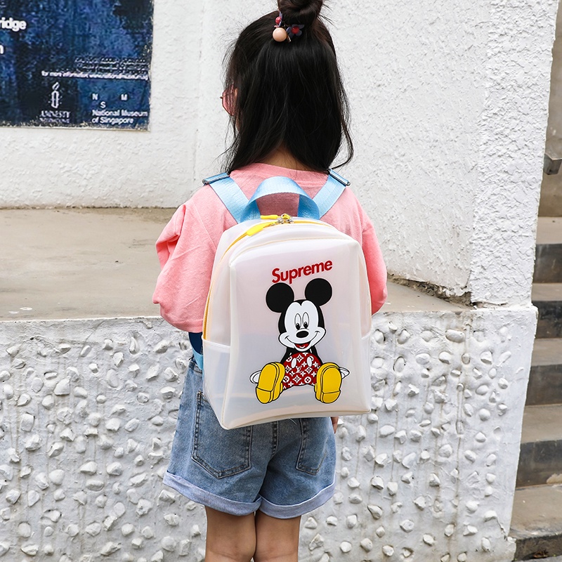 Ba Lô Trong Suốt Kiểu Dáng Hoạt Hình Phong Cách Hàn Quốc Dành Cho Bé