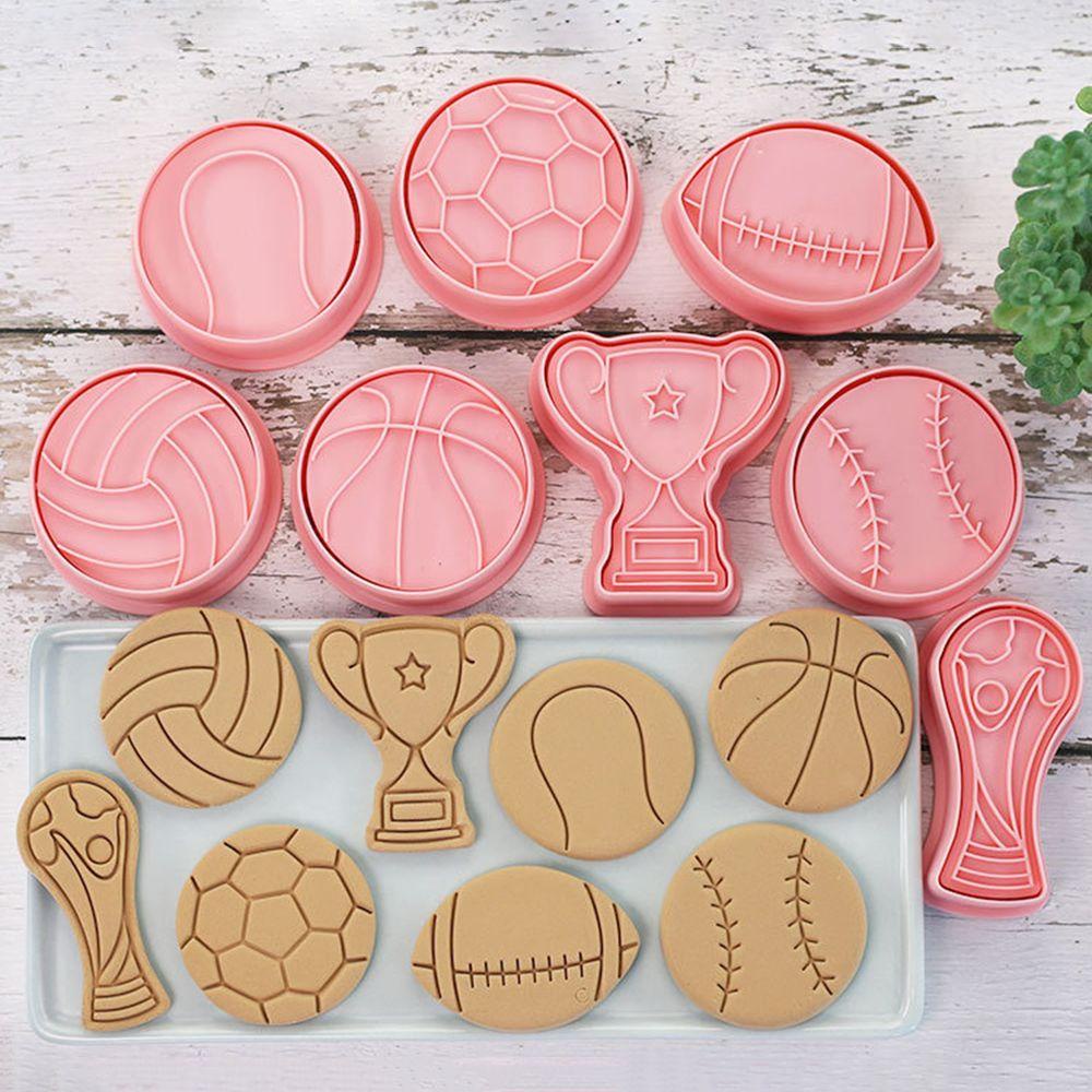 LONTIME Set 8 Khuôn Làm Bánh Quy Bằng Nhựa Tiện Dụng