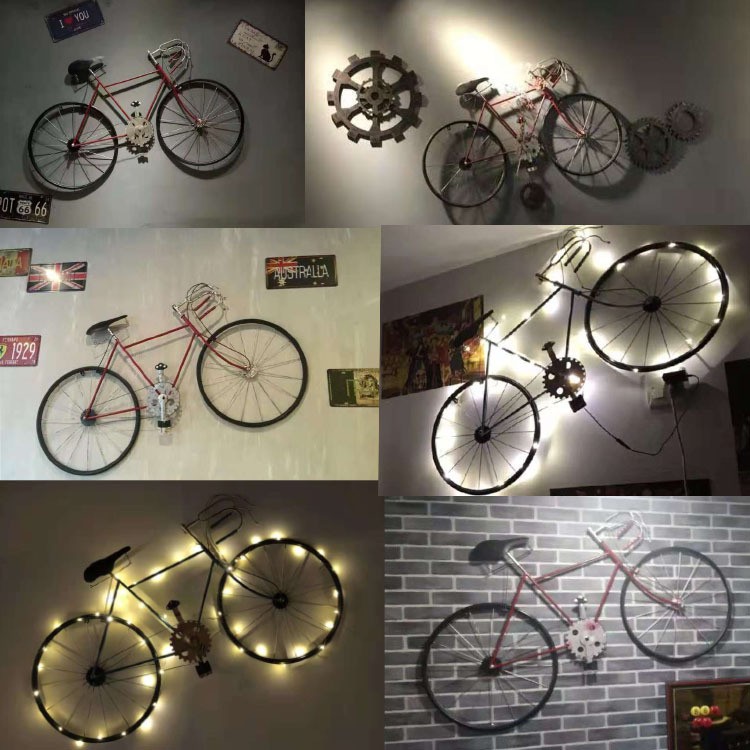 Xe đạp decor trang trí treo tường phong cách Retro