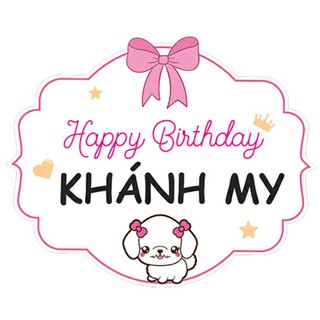 Chibi bảng tên bé gái