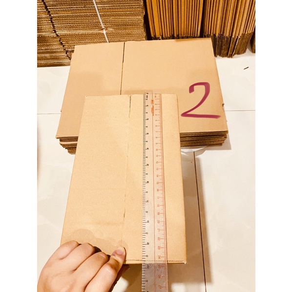 [50 bộ] Hộp carton dày đóng gói hàng 24,5x15,5x15