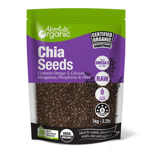 Hạt chia Úc Organic Chia Seeds 100g chiết