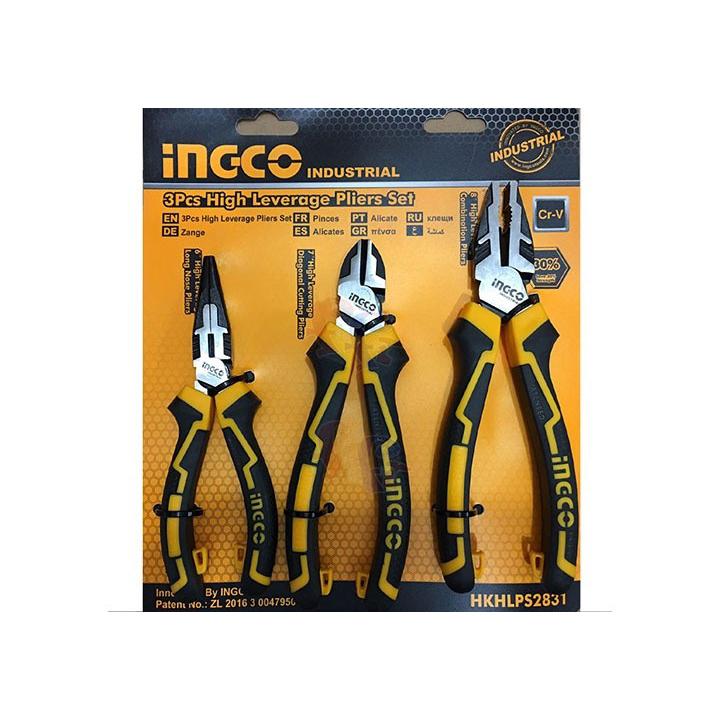 Bộ 3 kìm răng, cắt và nhọn cao cấp INGCO HKHLPS2831