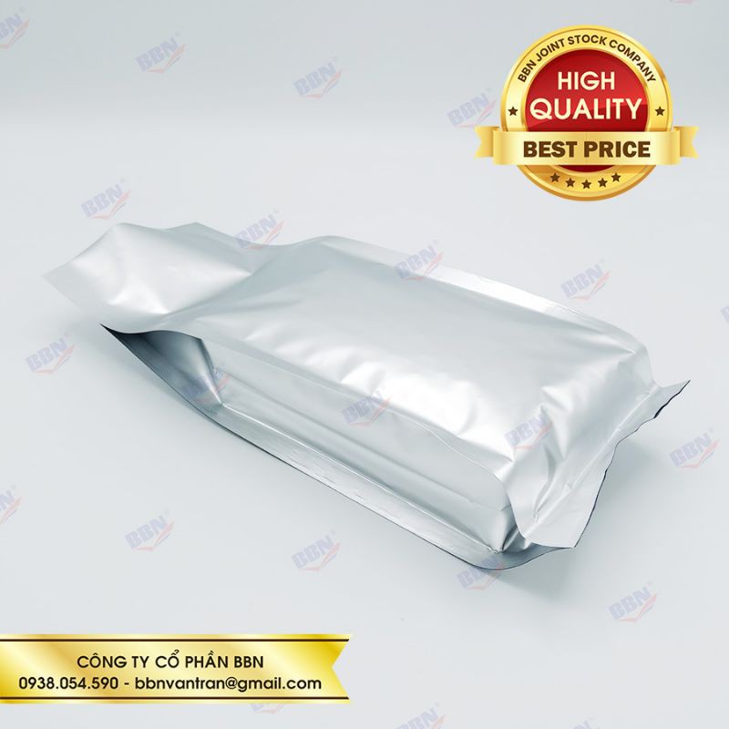 1kg Túi Mpet 4 biên bạc mờ 14*36cm