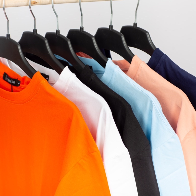 Áo thun Unisex Basic Tee phông trơn nam nữ tay lỡ oversize form rộng nhiều màu | BigBuy360 - bigbuy360.vn