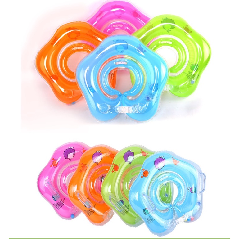 Phao Nâng Cổ Tập Bơi Cho Bé Dưới 2 Tuổi Kiểu Dáng Dễ Thương Nhiều Màu Sắc - Phao Nâng Cổ Giúp Trẻ Giữ Thăng Bằng