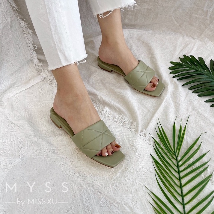 Dép bệt nữ bản ngang đường chỉ giữa 1.5cm thời trang MYSS - DE85