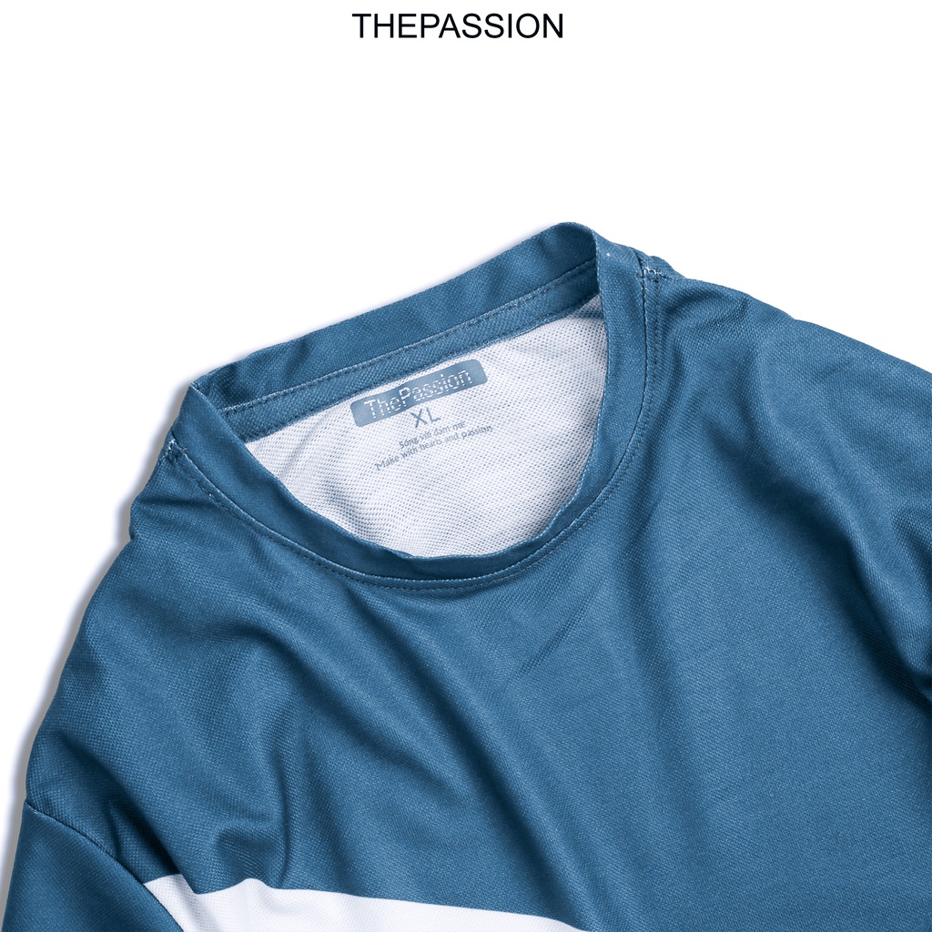 Áo thun nam cổ tròn tay ngắn TRICOLOR vải cá sấu Cotton xuất xịn, chuẩn form, sang trọng, thanh lịch – THEPASSION