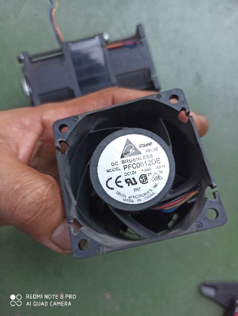 Quạt server dell san ace và delta 12v 1.68A - 2.1A , vuông 6cm