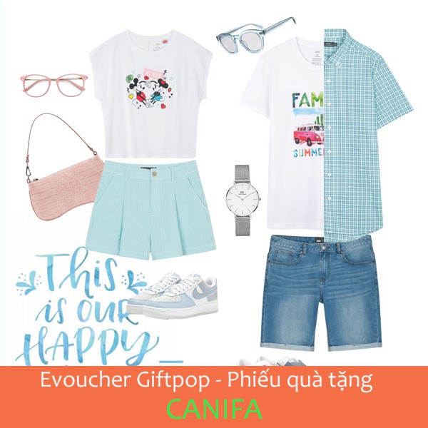 Toàn quốc  Phiếu quà tặng Canifa 200k
