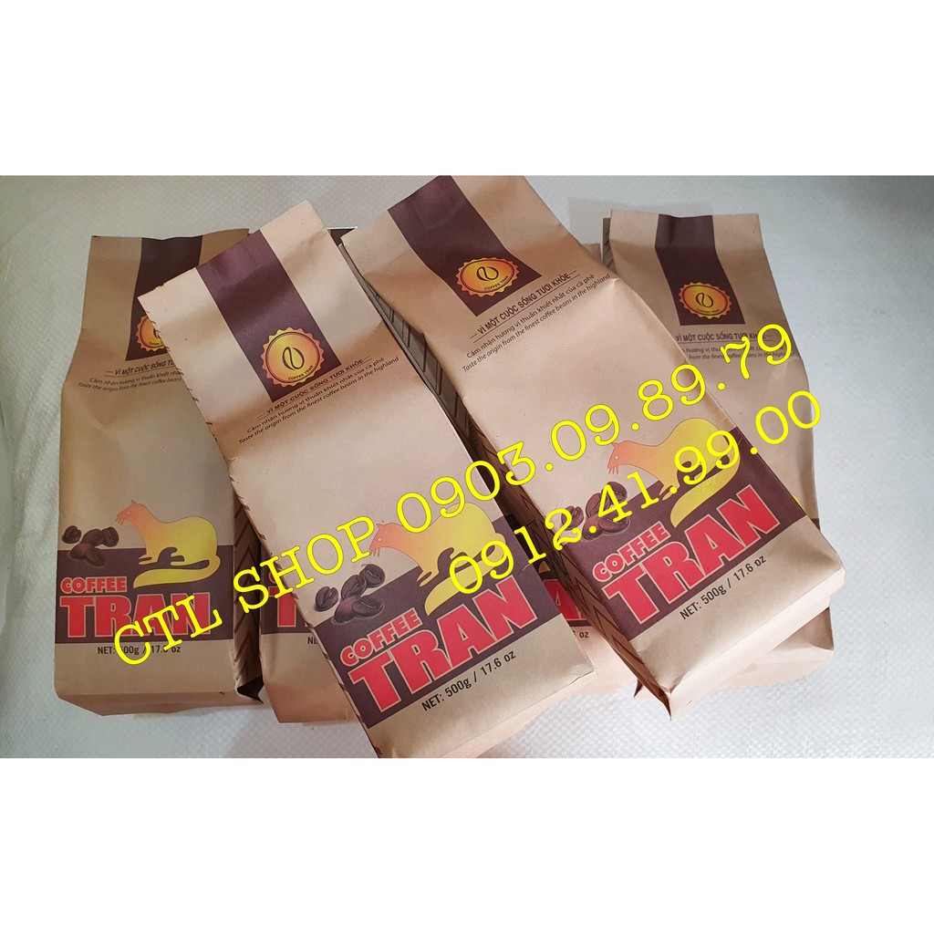 Cà Phê Chồn Tran  Gói 500gr
