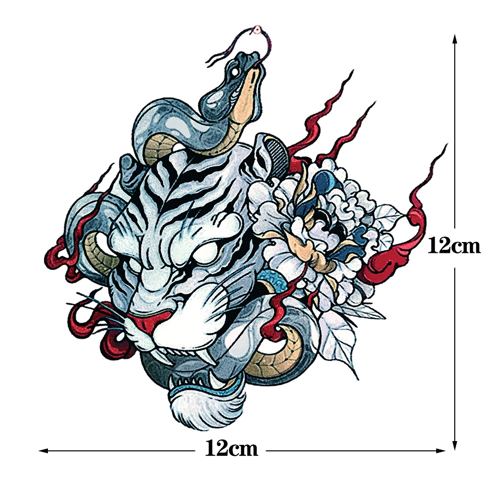 Đề Can Dán Trang Trí Xe Hơi / Laptop / Xe Tải Hình Đầu Hổ Chống Thấm