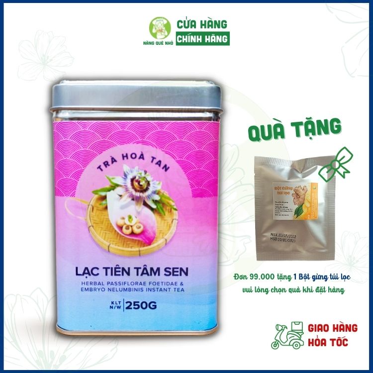 Trà Lạc Tiên Hòa Tan Hygie Hỗ Trợ Ngủ Ngon Thanh Nhiệt, Cao Lạc Tiên Sấy Lạnh Nghiền Thành Cốm Hòa Tan
