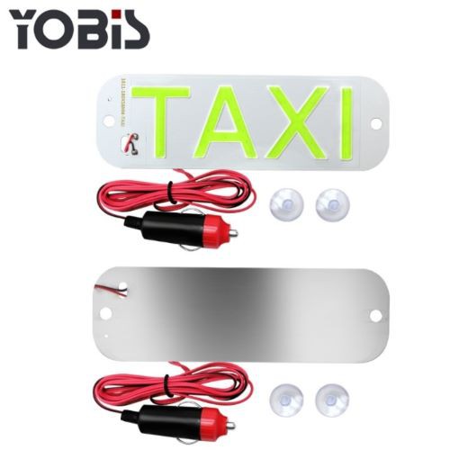ĐÈN LED TAXI CỦA HÃNG YOBIS DÁN TRÊN KÍNH LÁI CHO XE Ô TÔ