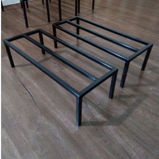 Kệ sắt kê chậu cây.Rộng 15-20cm. Dài 50cm. Cao 10-15-20cm.hộp thép 14*14mm