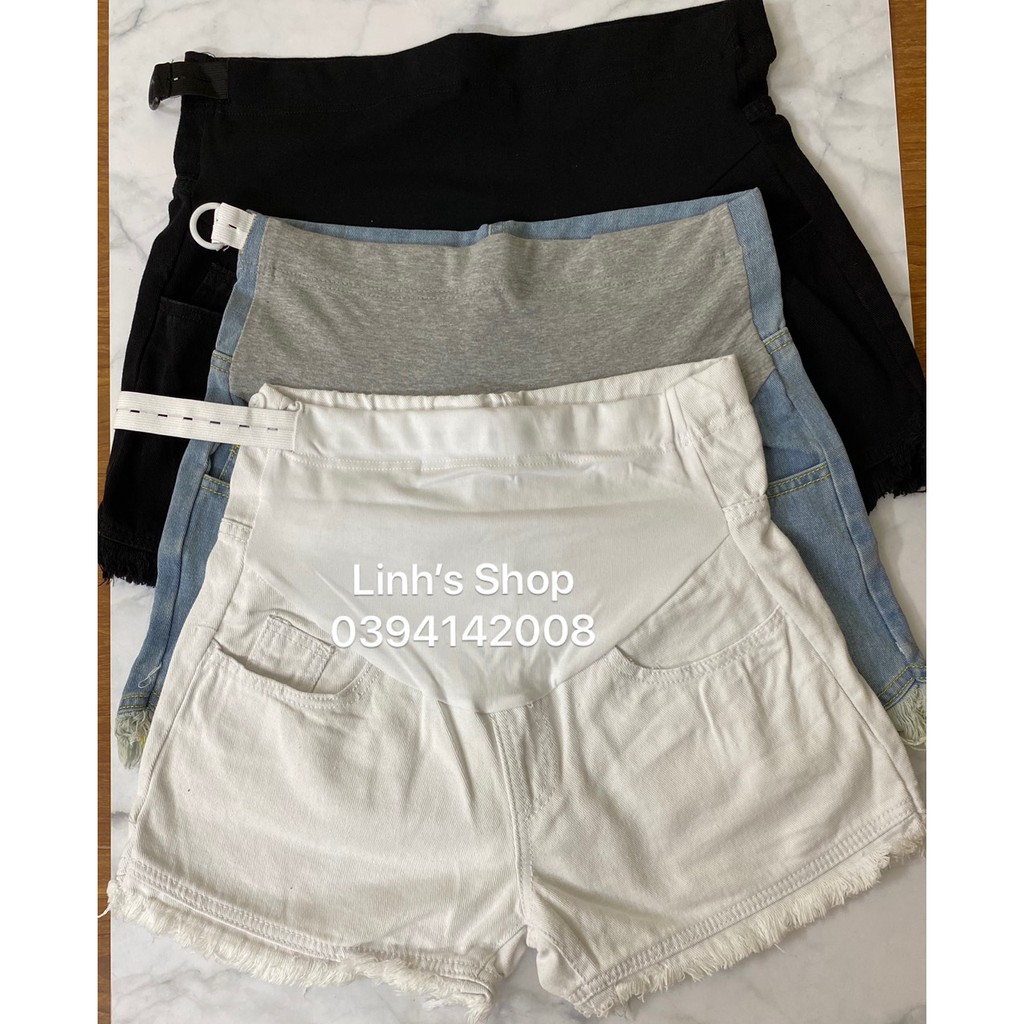 Quần Đùi Bầu Jean Xinh Trẻ Trung Năng Động Q77
