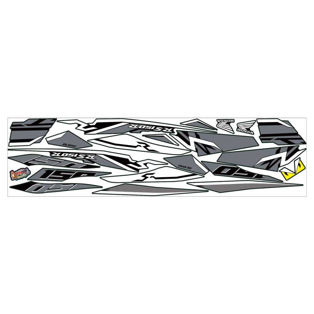 Tem Rời Winner mẫu RS150R màu đen trắng