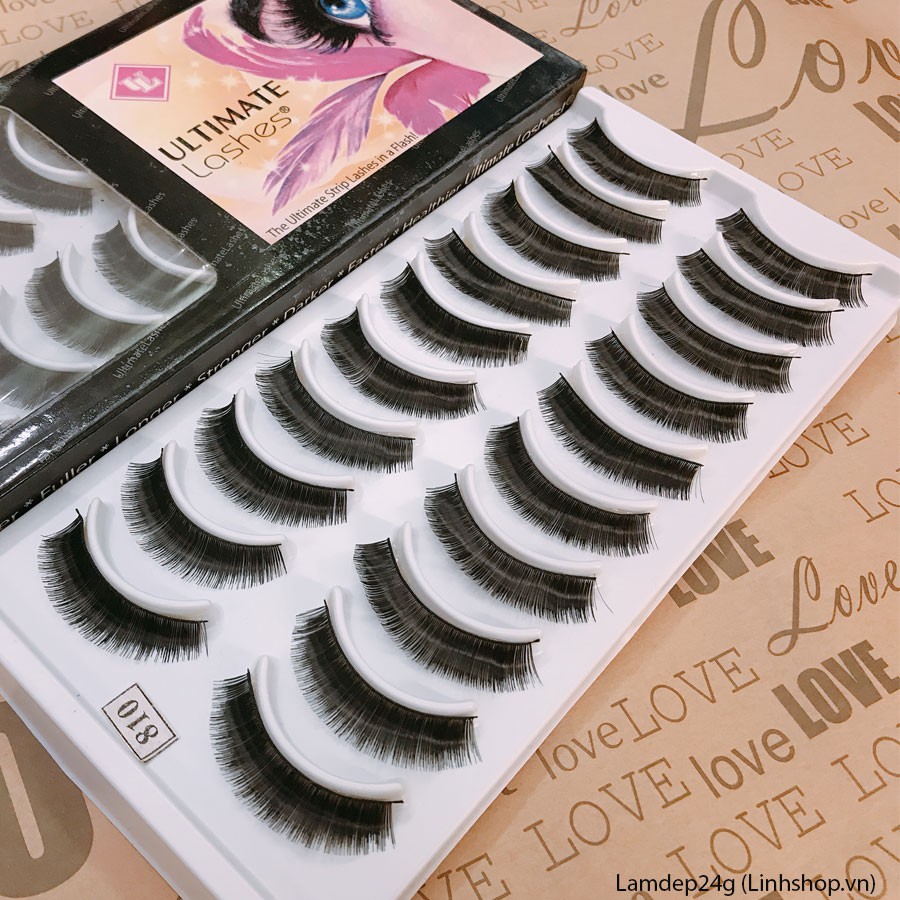 [số 810] Mi giả dài và dày Ultimate Lashes U.S.A hộp 10 cặp Lamdep24g