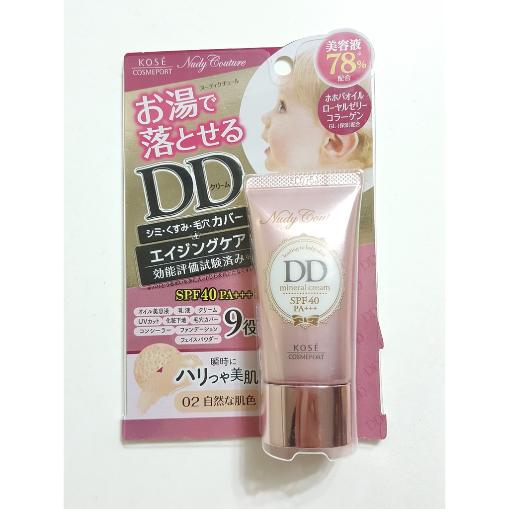 Kem Trang Điểm Đa Năng Kosé Cosmeport Nudy Couture Mineral DD Cream SPF40/PA +++ 30g | BigBuy360 - bigbuy360.vn