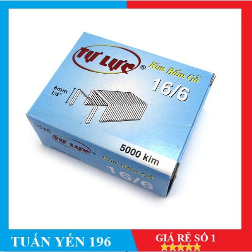 GHIM BẤM GỖ TỰ LỰC 16/6 5000 KIM