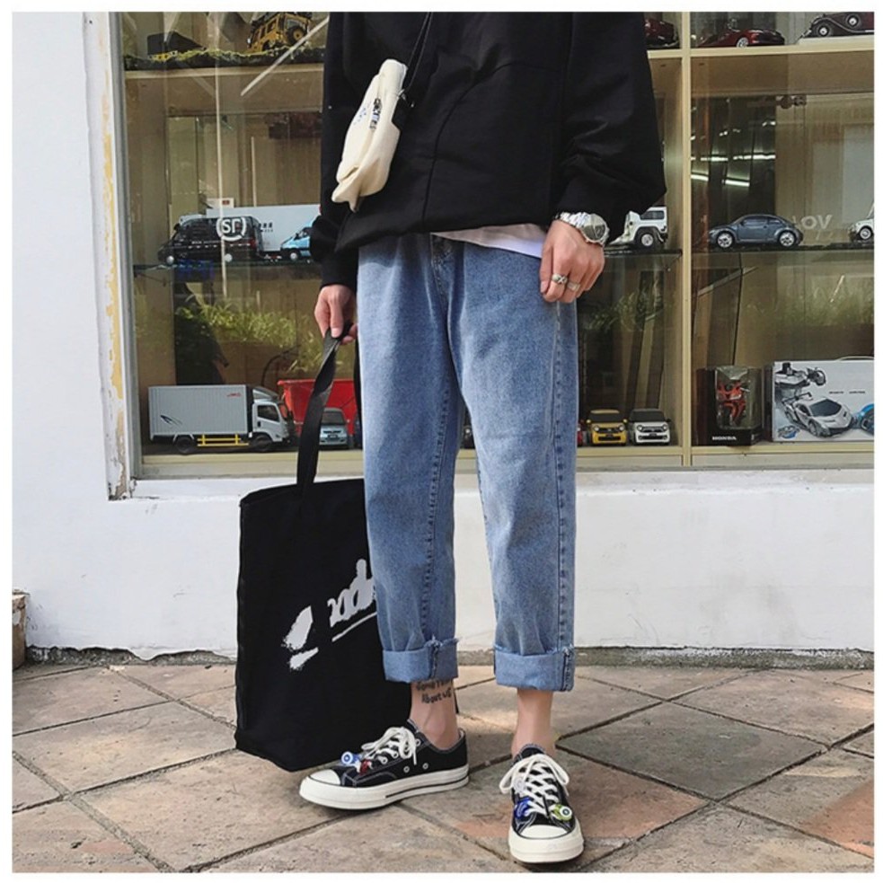 Quần jean nam, nữ, baggy, ống suông rộng,Top xu hướng 2021