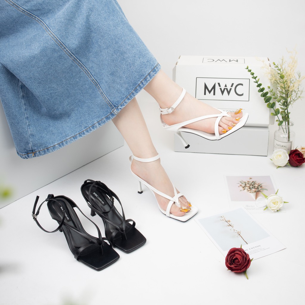 Giày Sandal Cao Gót MWC Đế Nhọn 5CM Quai Mảnh Thanh Lịch NUCG-3929