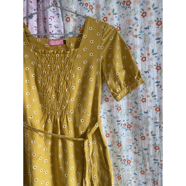 Váy hoa nhí hachie vintage dáng dài